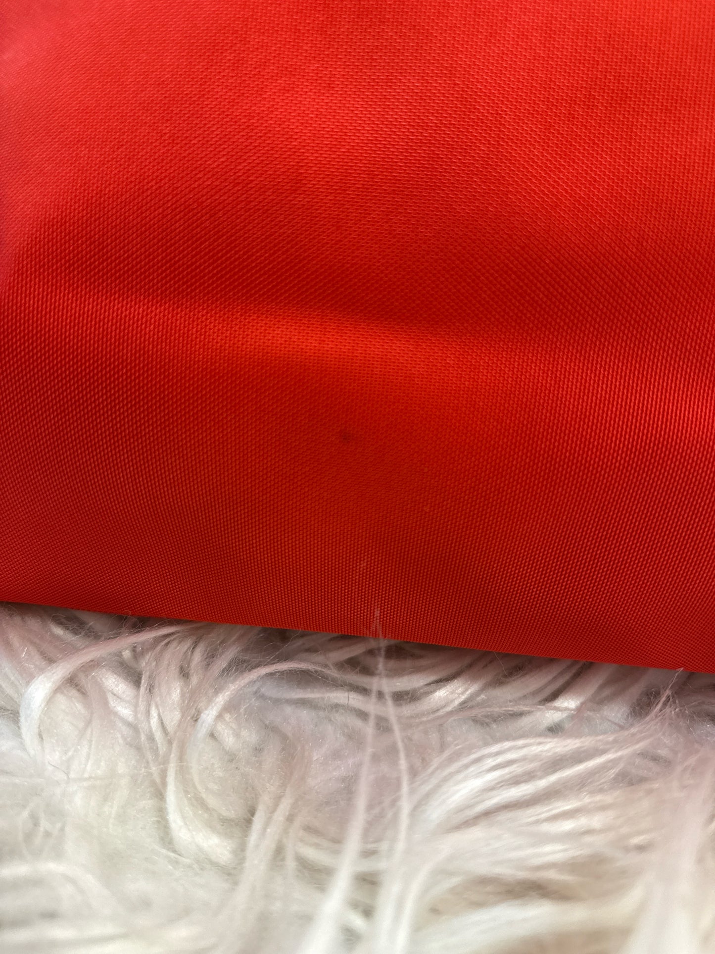 Dooney and Bourke large red domed satchel, braided handles