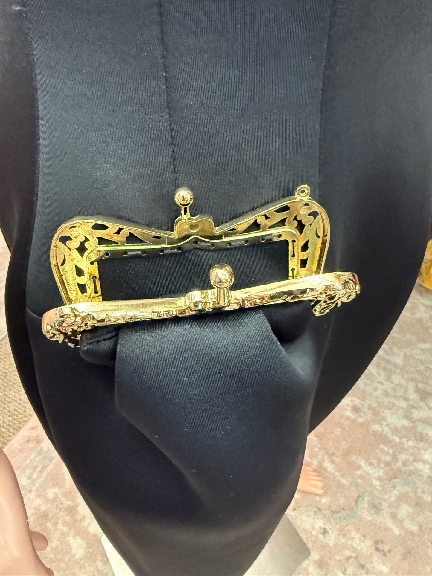 MacGuggal Black Starpless Dress with Front Purse Pockets