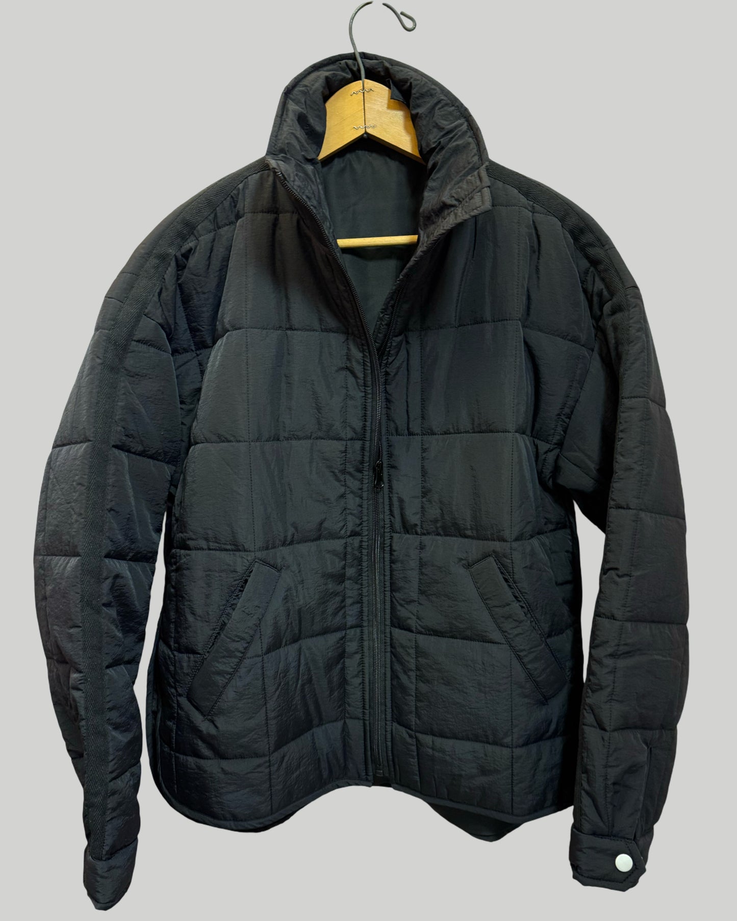 Black Lightweight Puffer Jacket