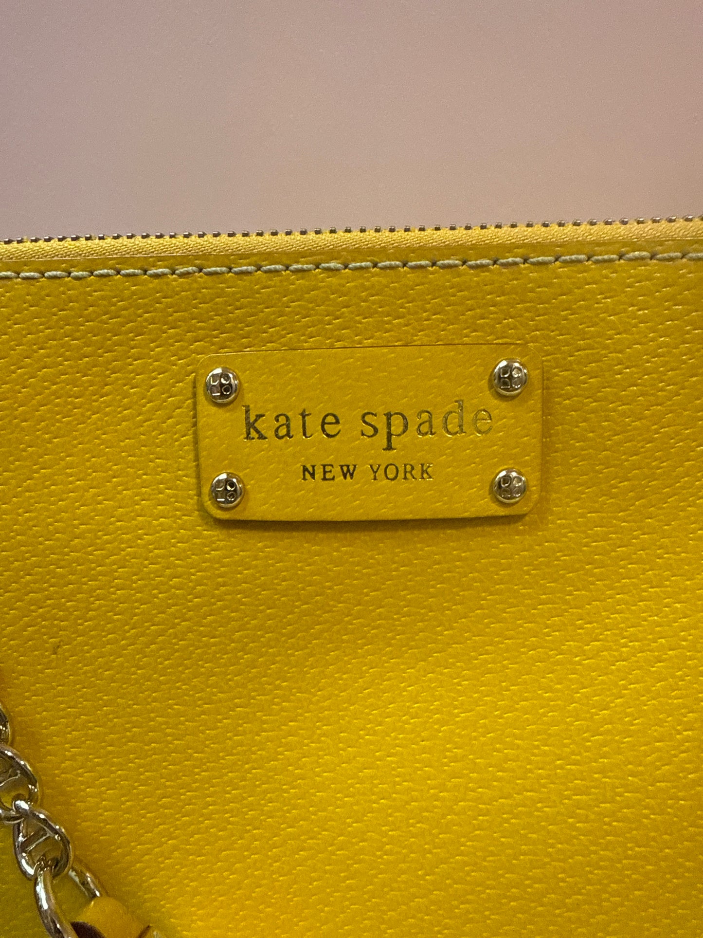 Kate Spade Byrd Yellow Chain Strap Shoulder Bag