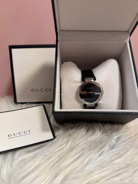 GUCCI INTERLOCKING LARGE DIAMOND WOMENS WATCH