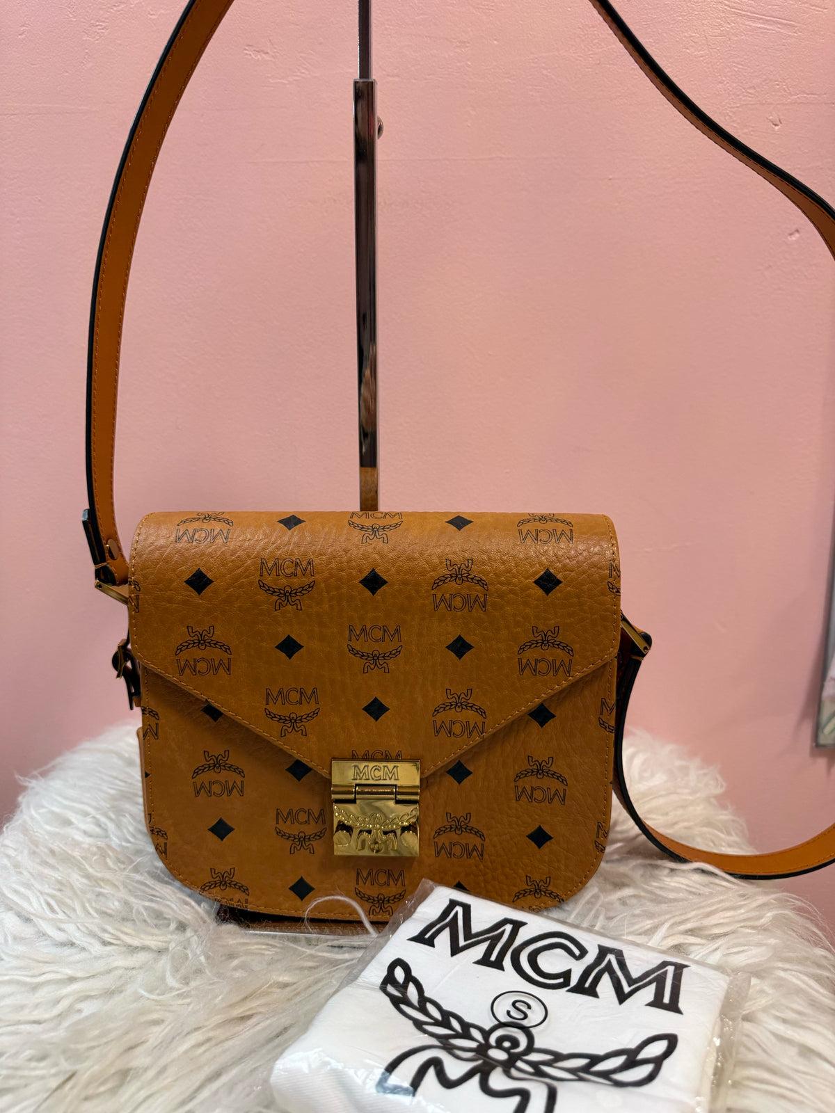 MCM Visteos Patricia Shoulder Bag Pre-Owned