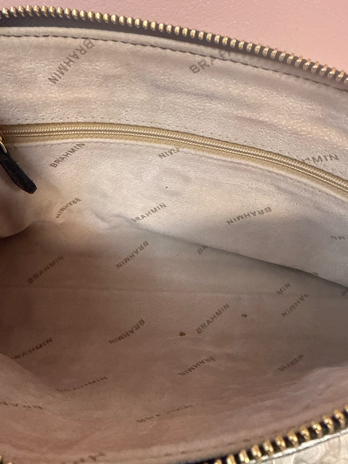 Brahmin Black and Gray Ombre Melbourne Shoulder Bag