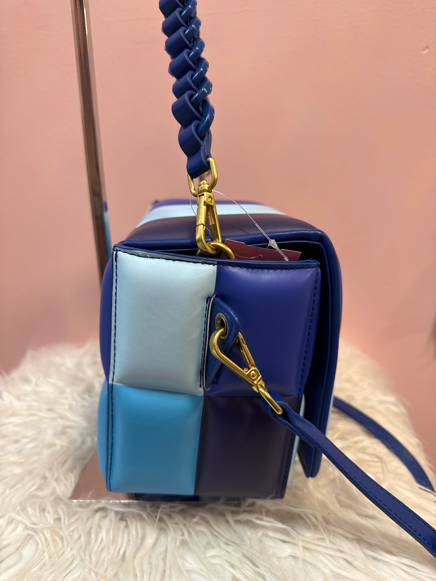 Kate Spade Boxxy Blueberr multi 3D Leather Crossbody