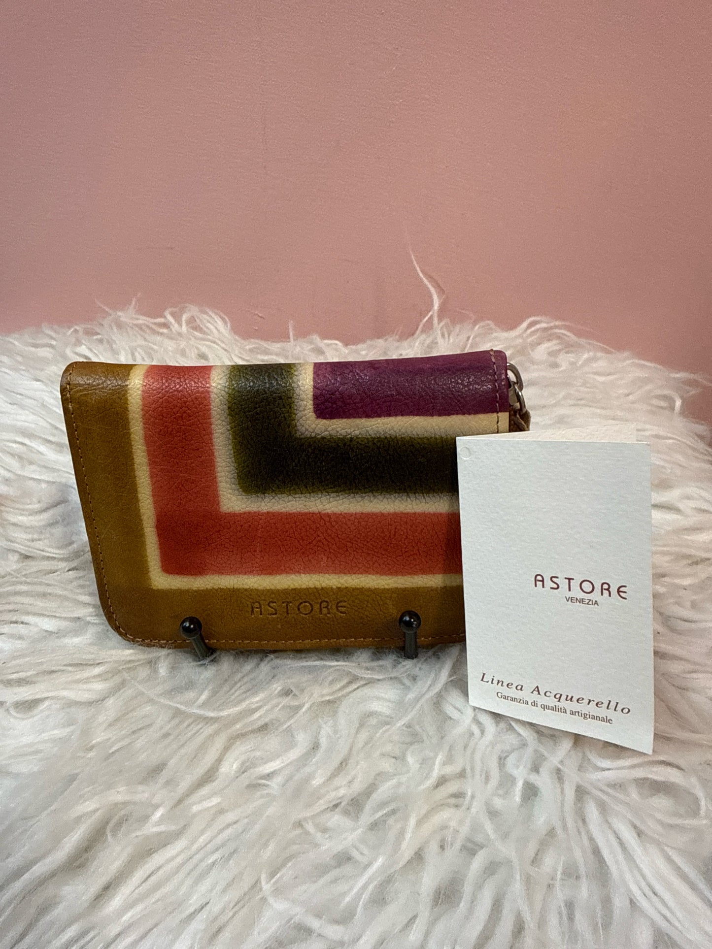 Astore Colorblock Leather Wallet