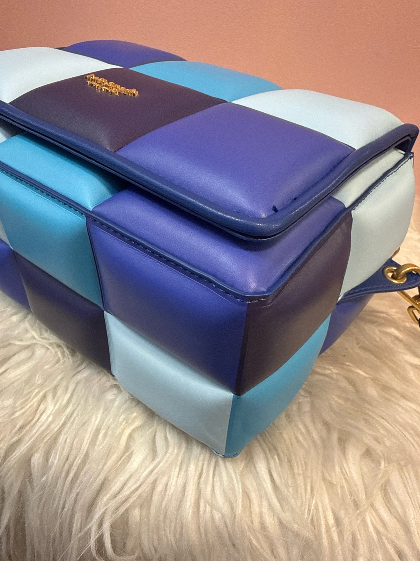 Kate Spade Boxxy Blueberr multi 3D Leather Crossbody