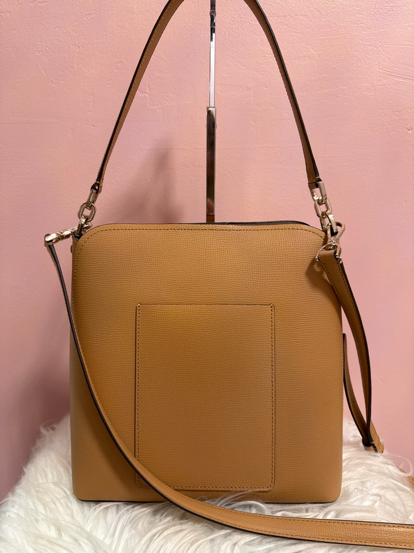 KATE SPADE DARCY TAN LEATHER SHOULDER BAG