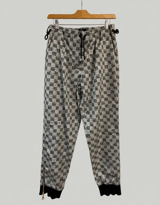 Louis Vuitton Damier Black & White Monogram Jogging Pants