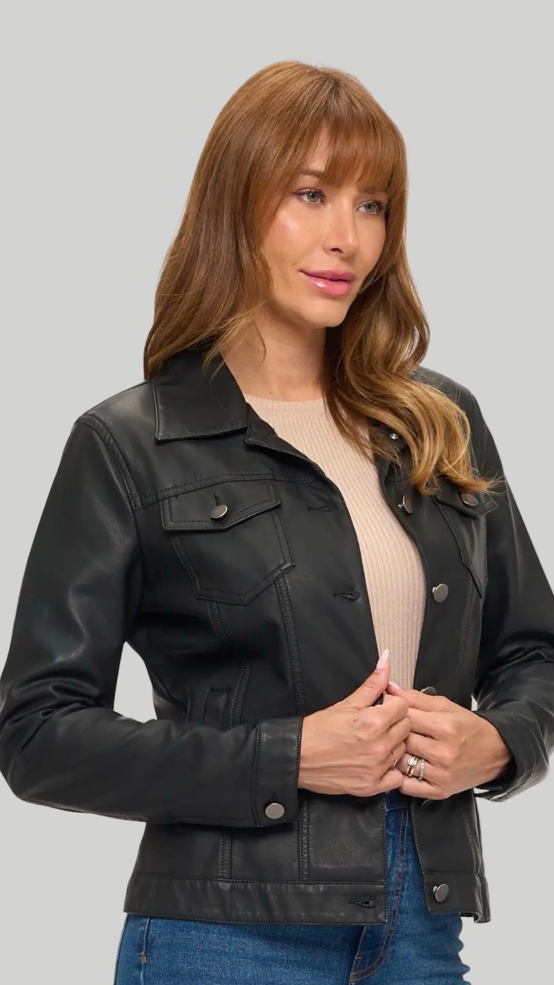 Noir Edge Jacket Available in Black and Cream