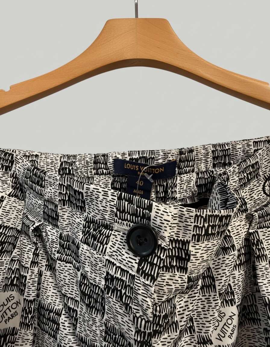 Louis Vuitton Damier Black & White Monogram Jogging Pants