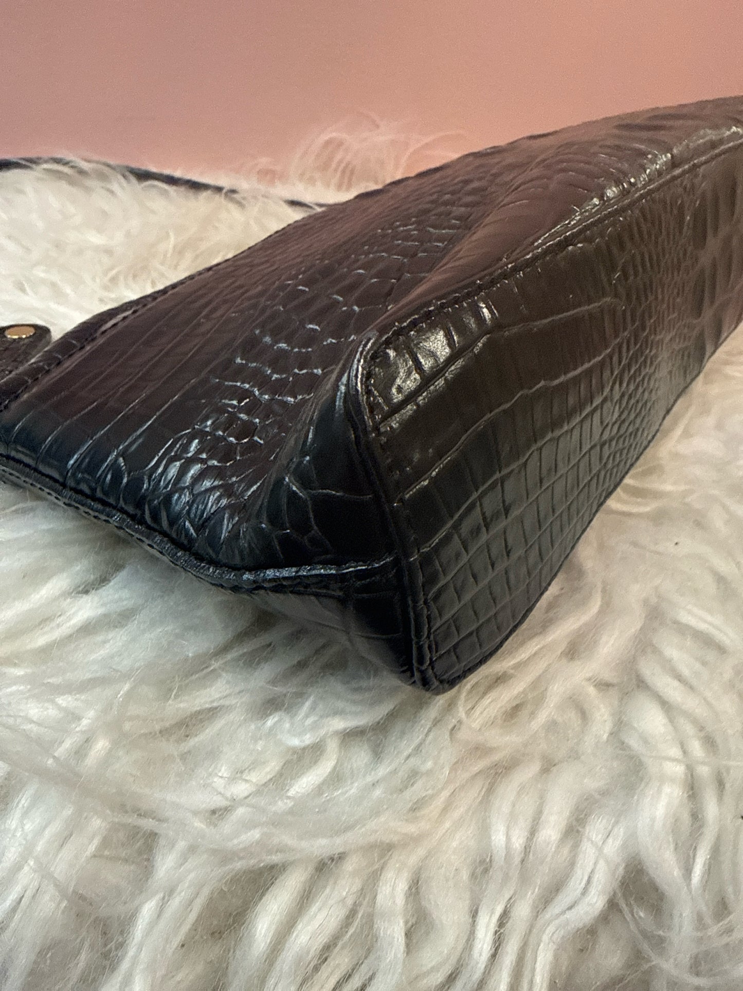Brahmin Black and Gray Ombre Melbourne Shoulder Bag