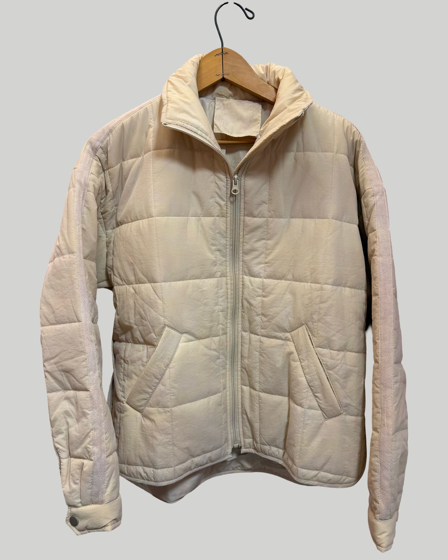 Beige Lightweight Puffer Jacket