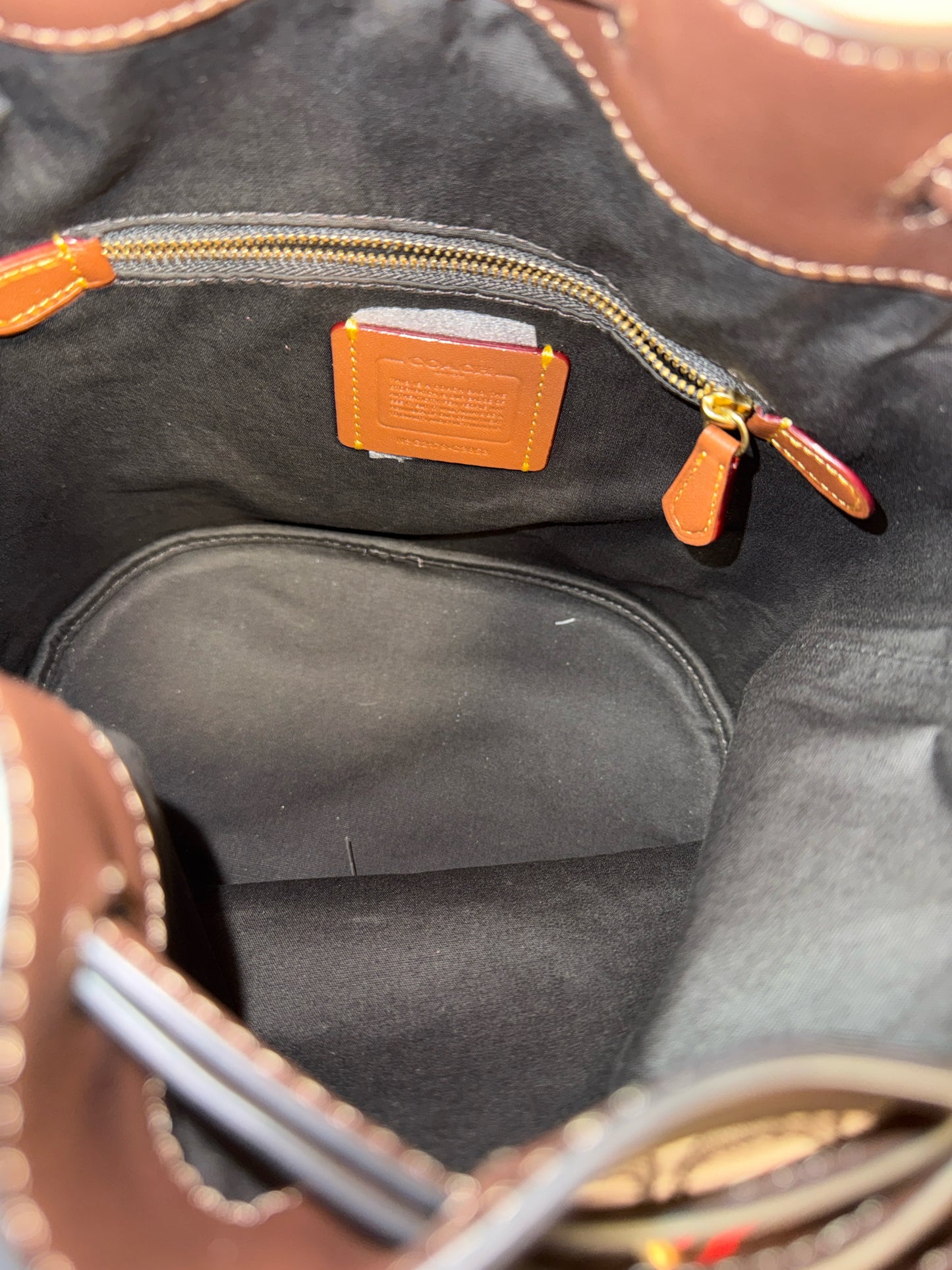 Coach Signature Jacquard Field Bucket Bag