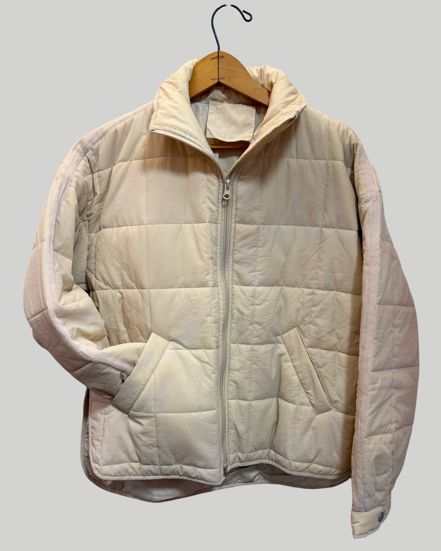 Beige Lightweight Puffer Jacket