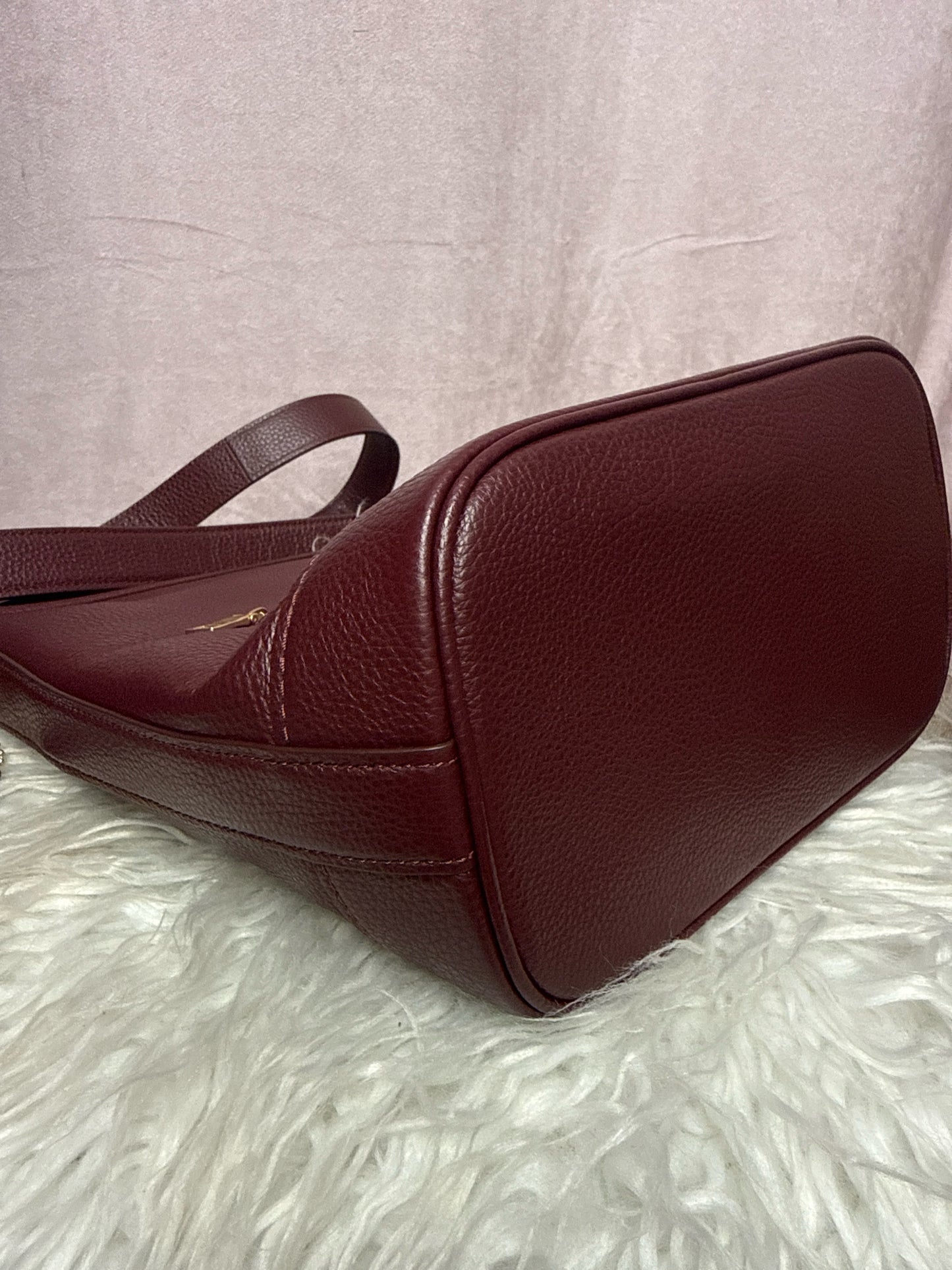 Coach Burgundy Jude Duffle Bag