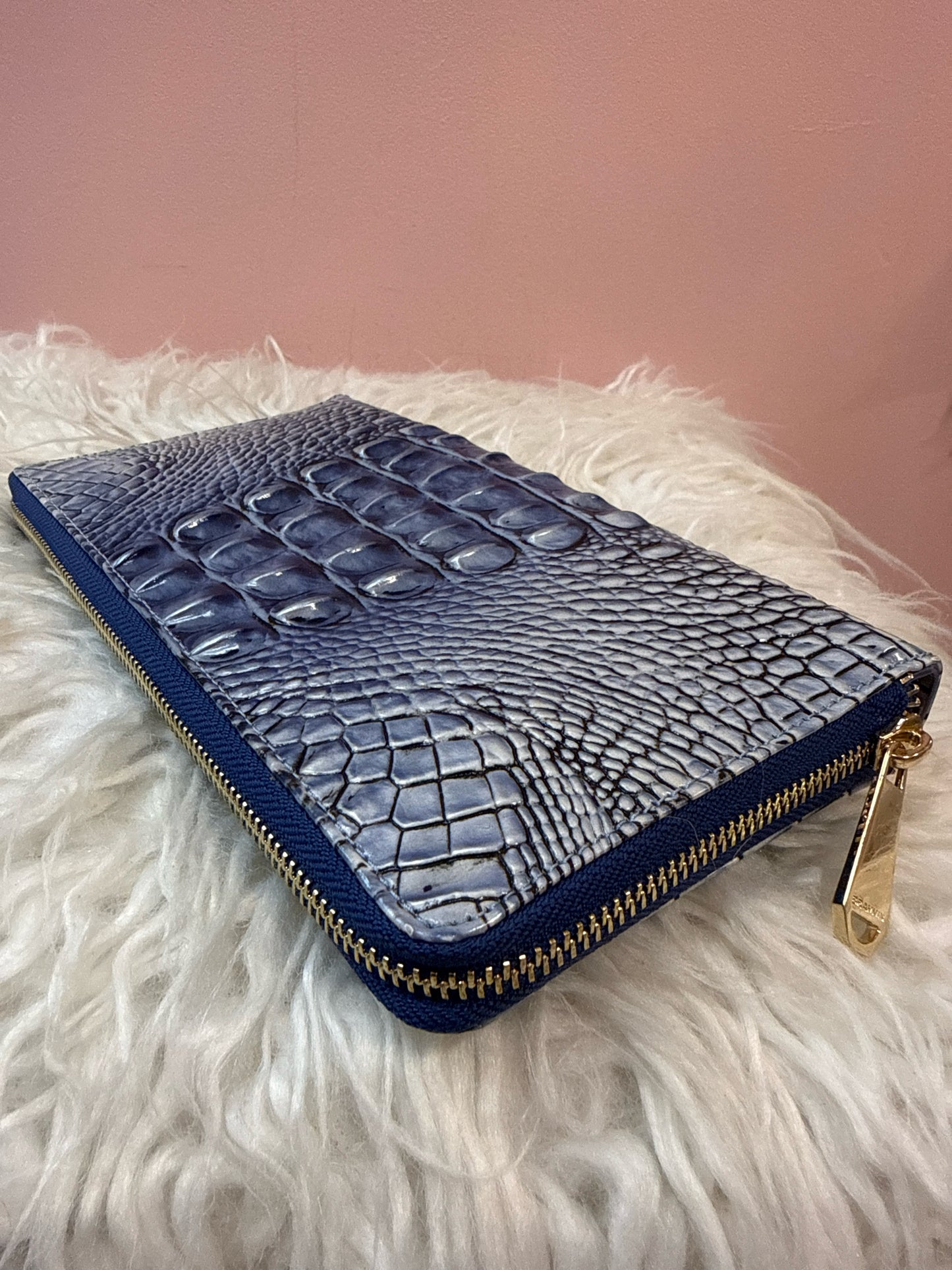 Brahmin Blue Melbourne Skyler Clutch Wallet Wristlet