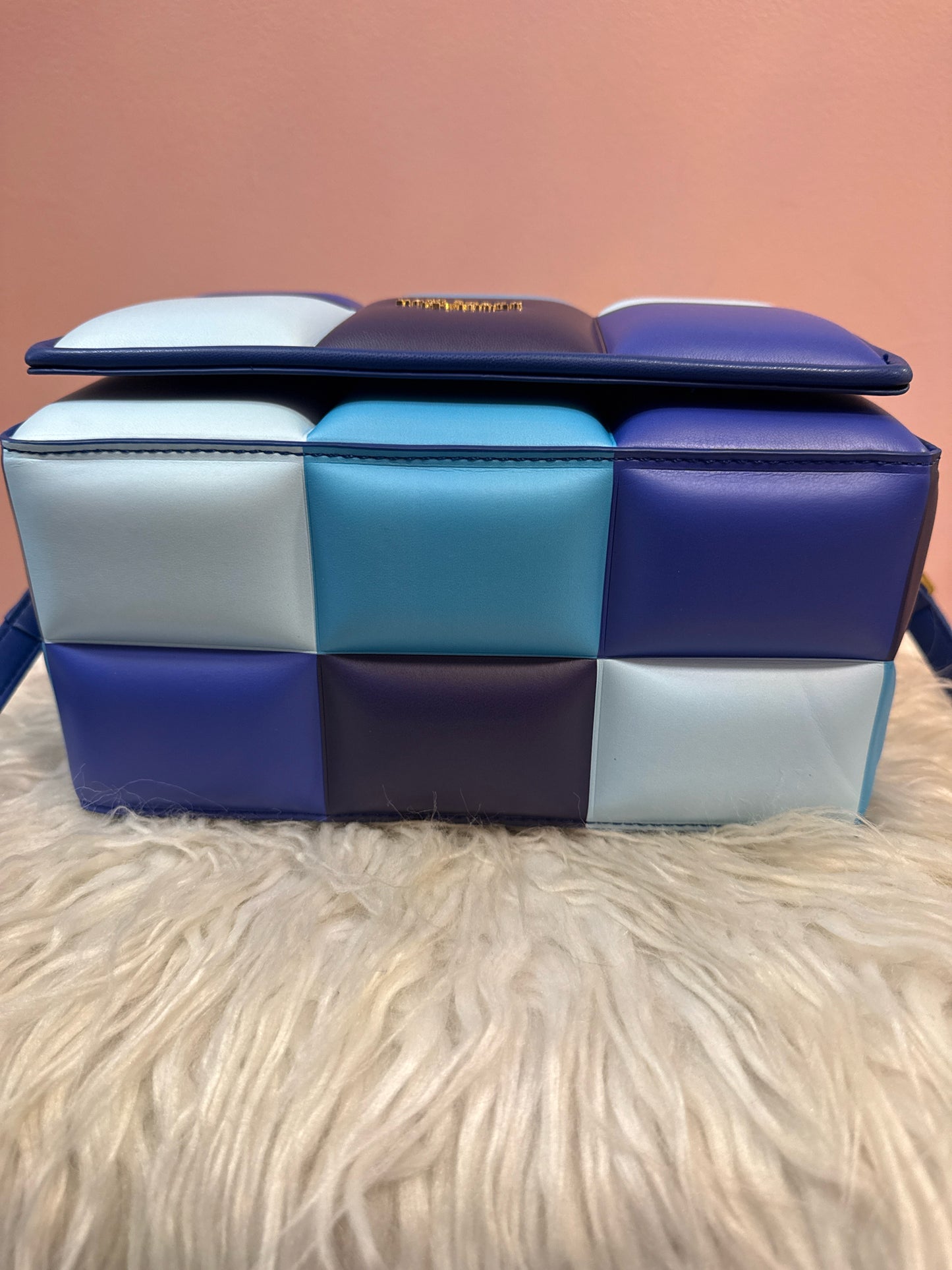 Kate Spade Boxxy Blueberr multi 3D Leather Crossbody