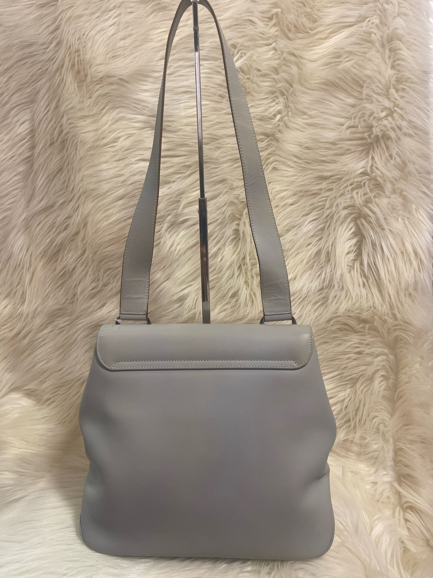 VINTAGE SALVATORE FERRAGAMO DOUBLE GANCINI SHOULDER BAG BL 217156