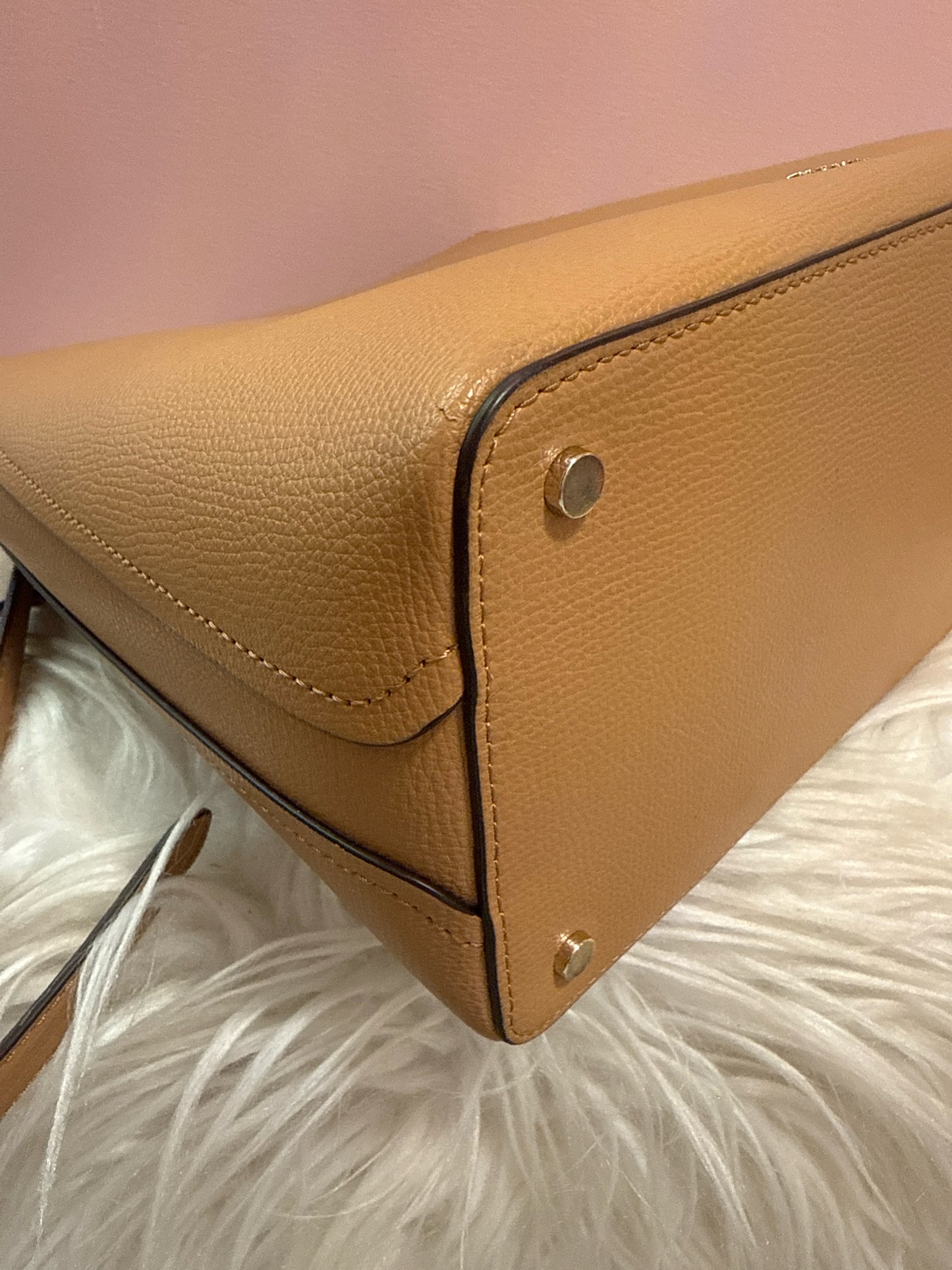 KATE SPADE DARCY TAN LEATHER SHOULDER BAG