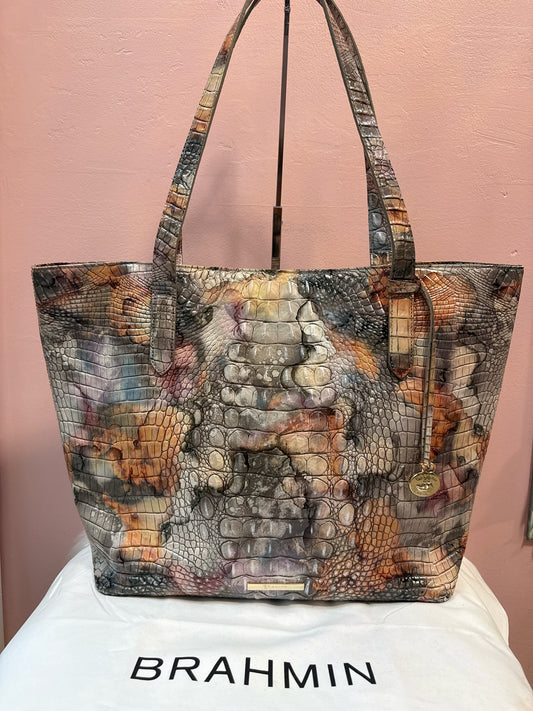 Brahmin Medium Asher Multicolor Gemstone Melbourne Print