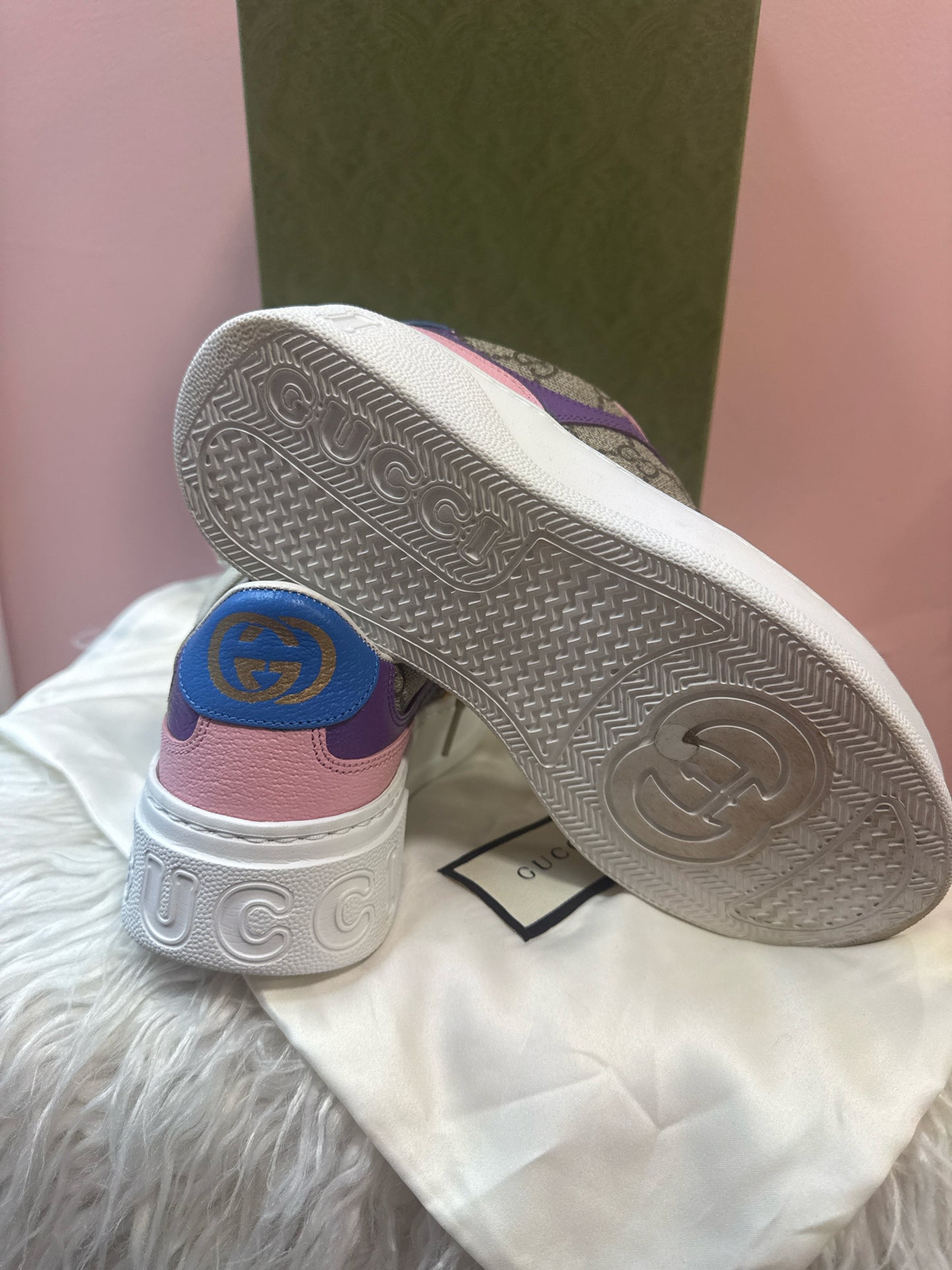 Gucci Supreme Doll Monoogram Chunky Sneakers