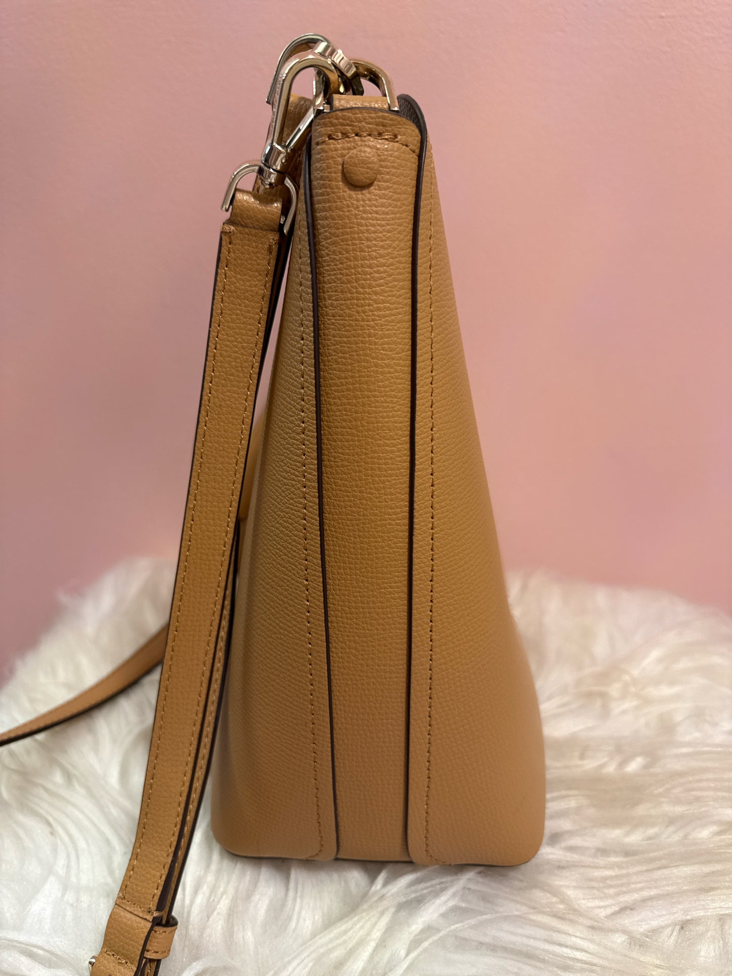 KATE SPADE DARCY TAN LEATHER SHOULDER BAG