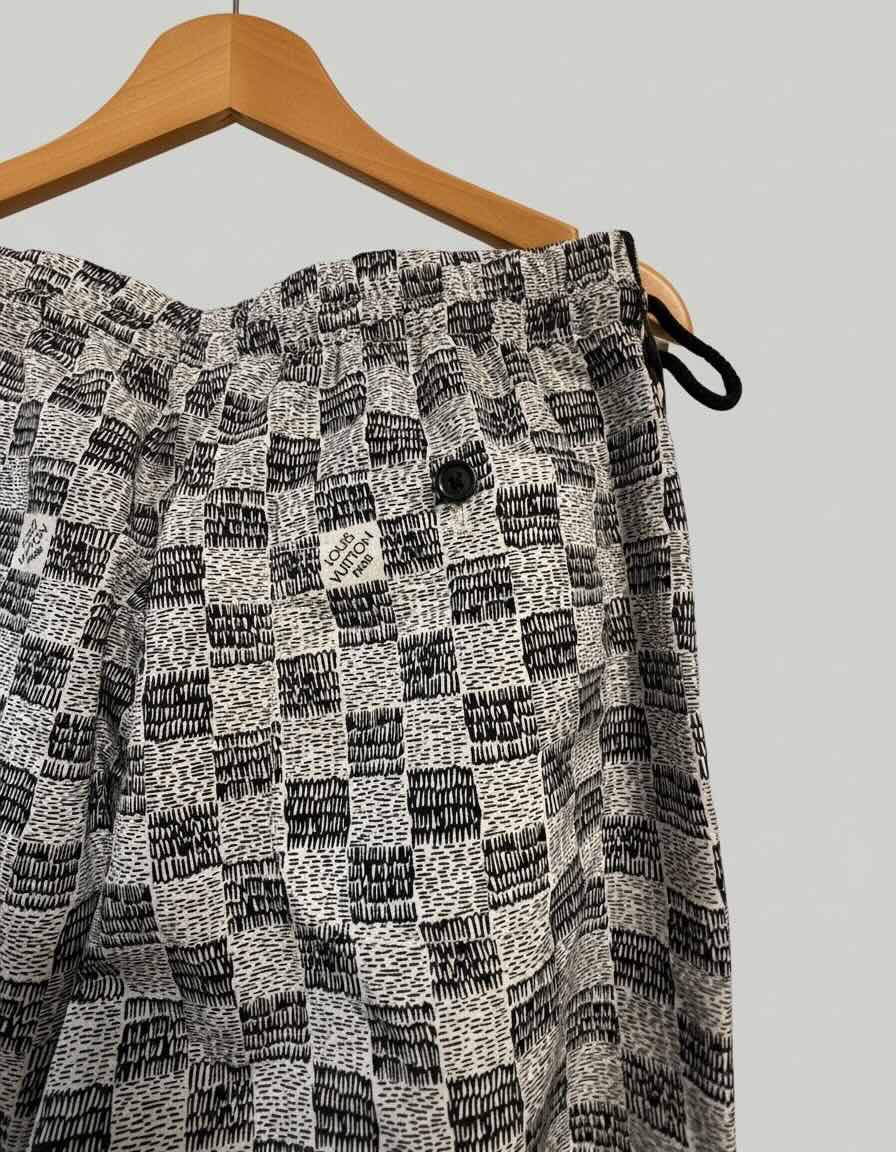 Louis Vuitton Damier Black & White Monogram Jogging Pants