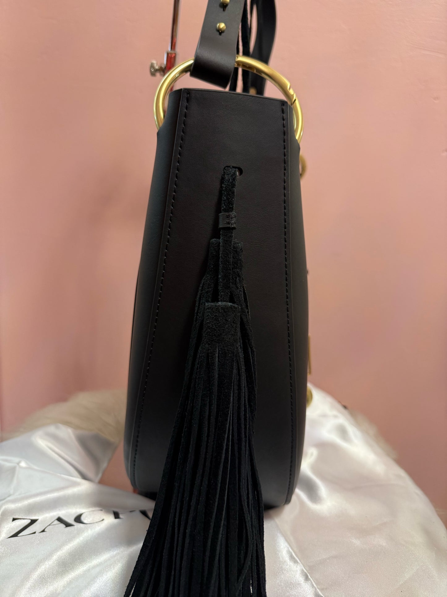 Zac Zac Posen Belay Hobo Bag with Suede Tassels