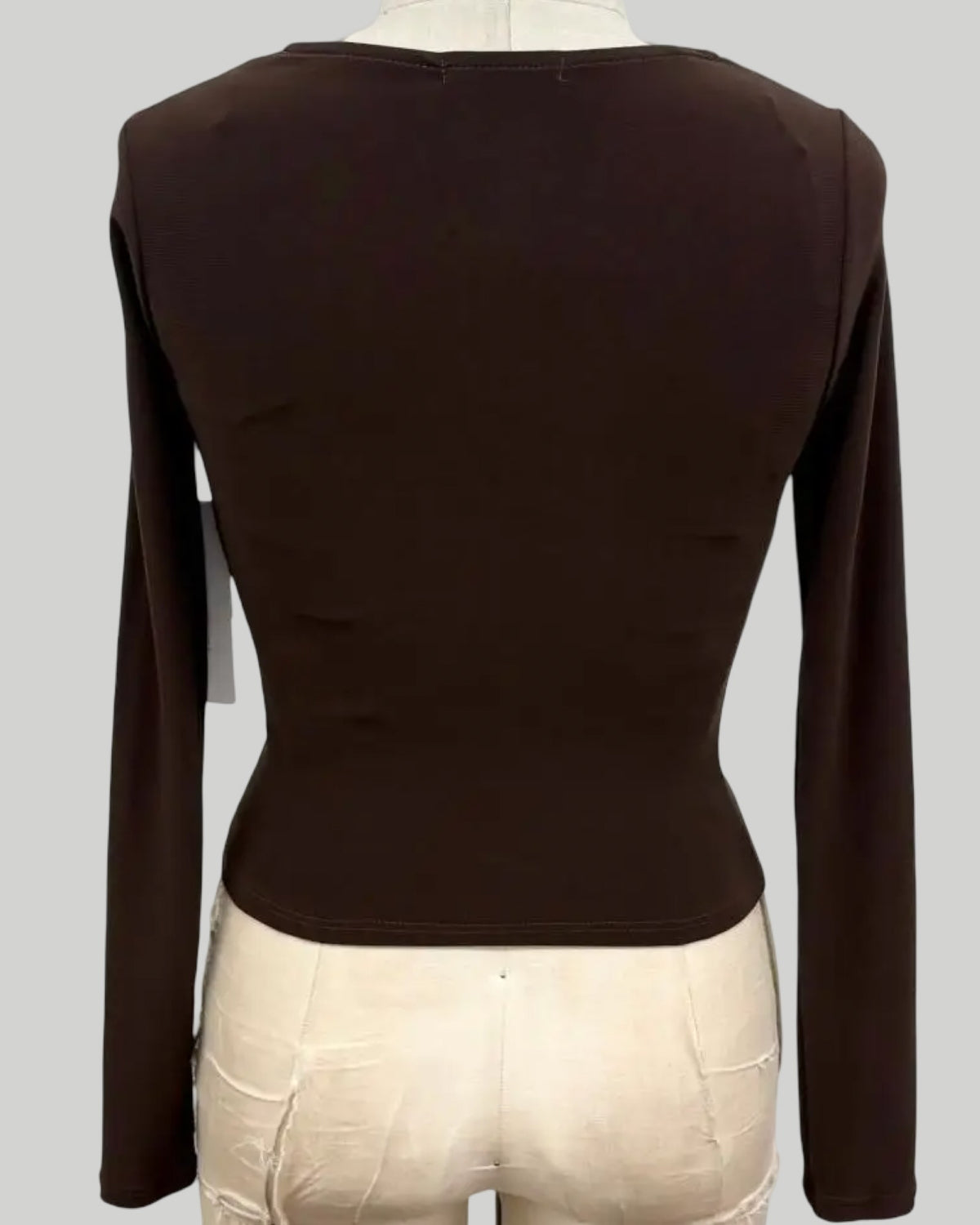 Asymmetrical Buckle Detail Top