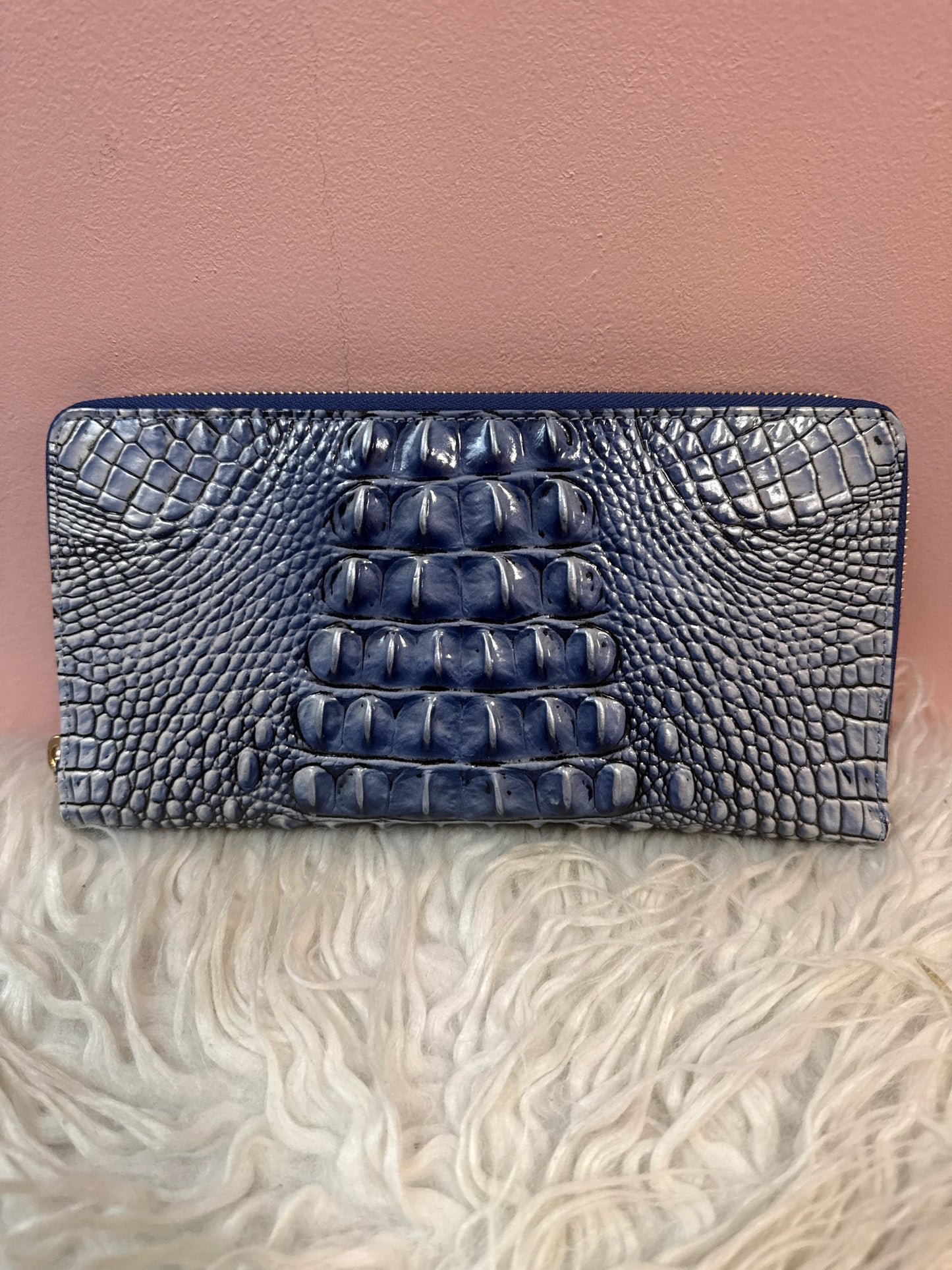 Brahmin Blue Melbourne Skyler Clutch Wallet Wristlet