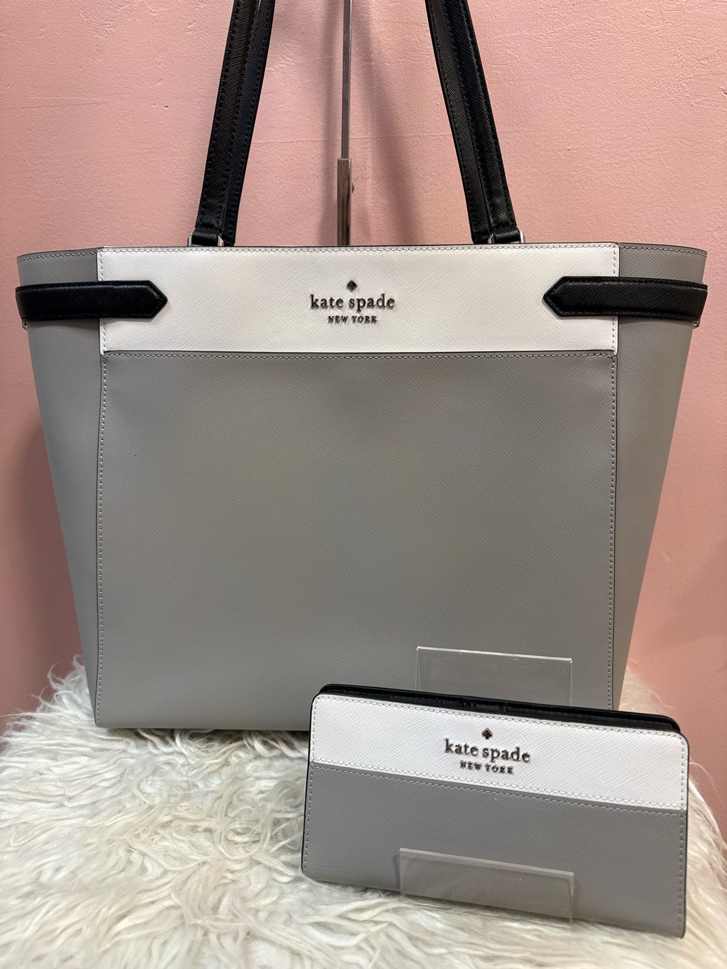 Kate Spade New York Staci Colorblock Saffiano Leather wallet