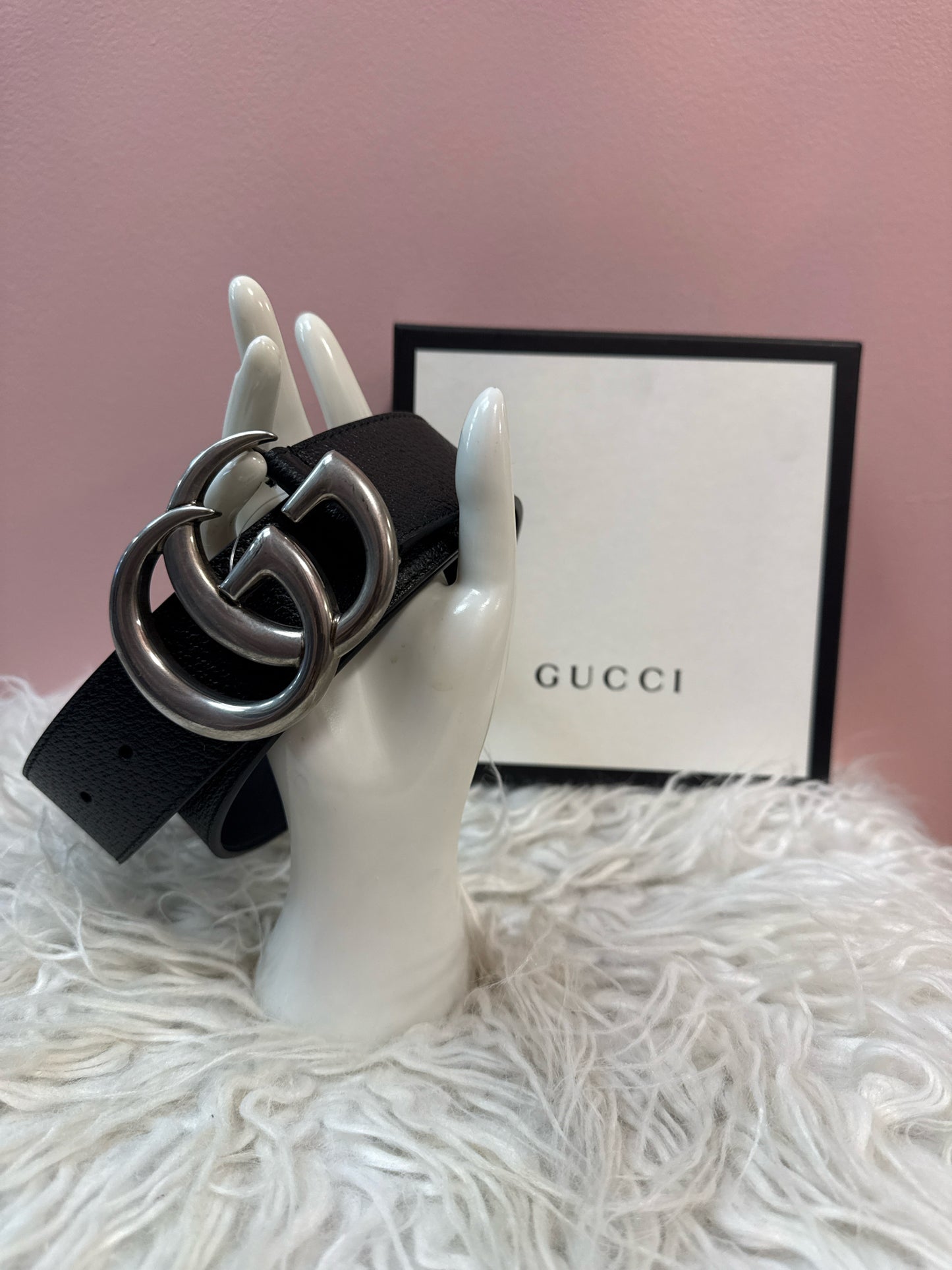 Gucci Pre-Loved Double G Belt