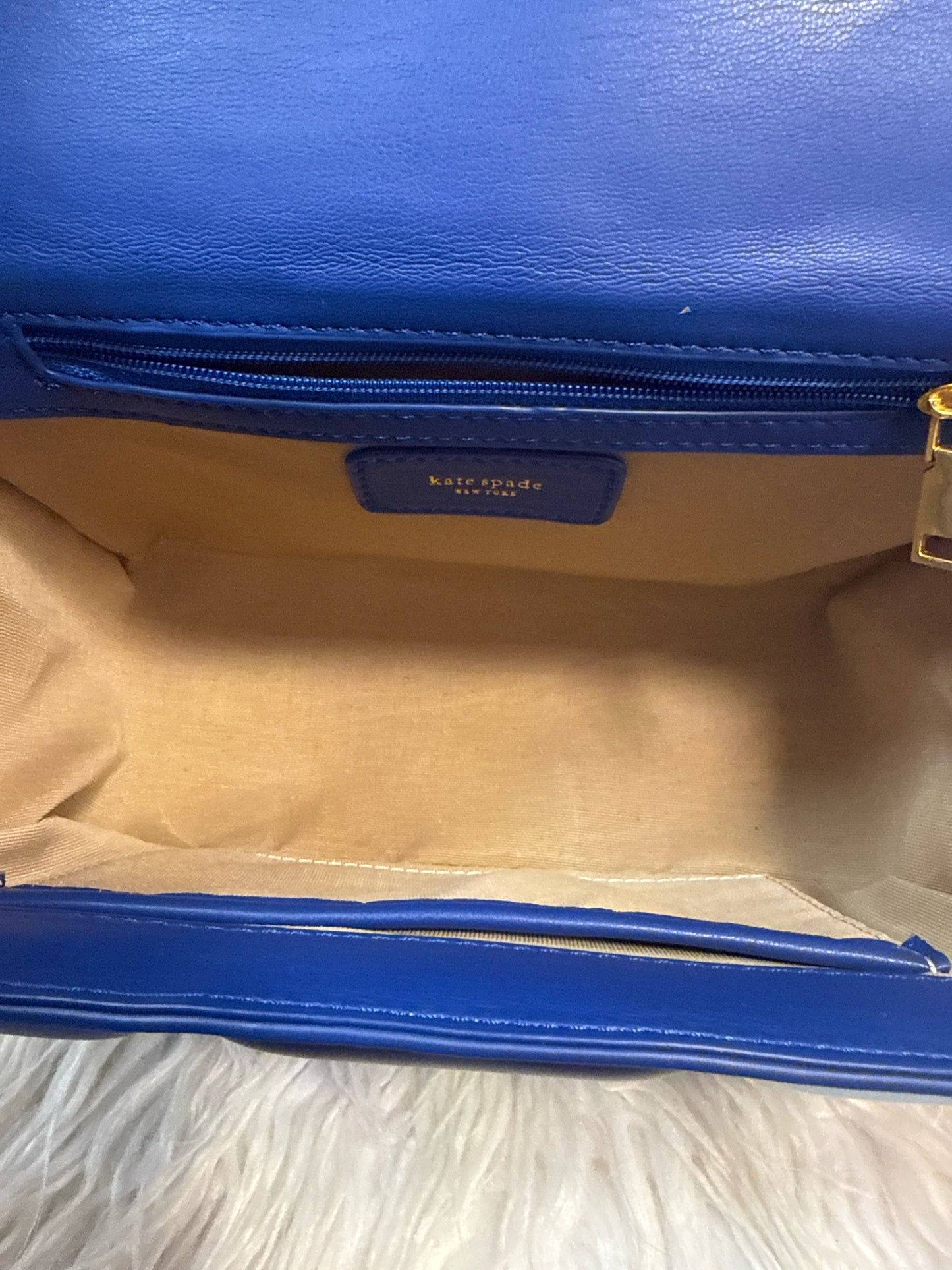 Kate Spade Boxxy Blueberr multi 3D Leather Crossbody