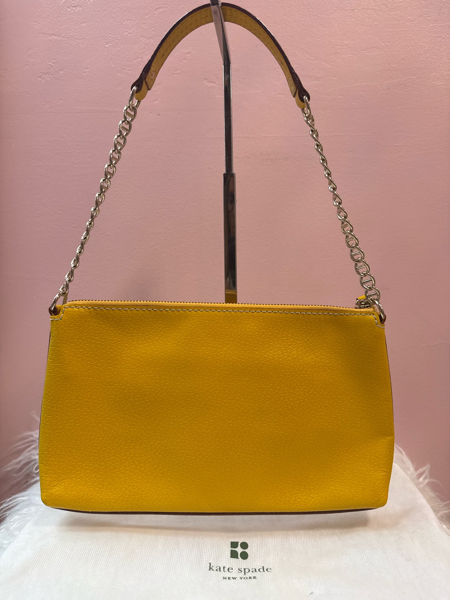 Kate Spade Byrd Yellow Chain Strap Shoulder Bag