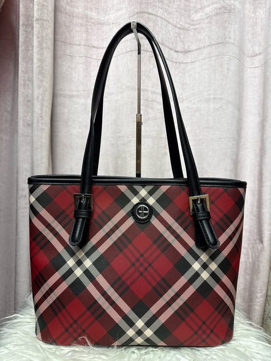 Giani Bernini Saffiano Plaid Tote