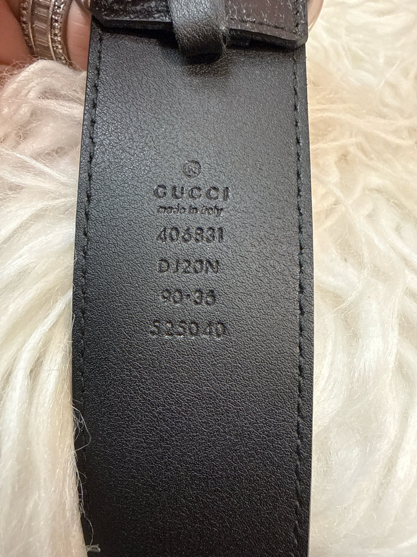 Gucci Pre-Loved Double G Belt