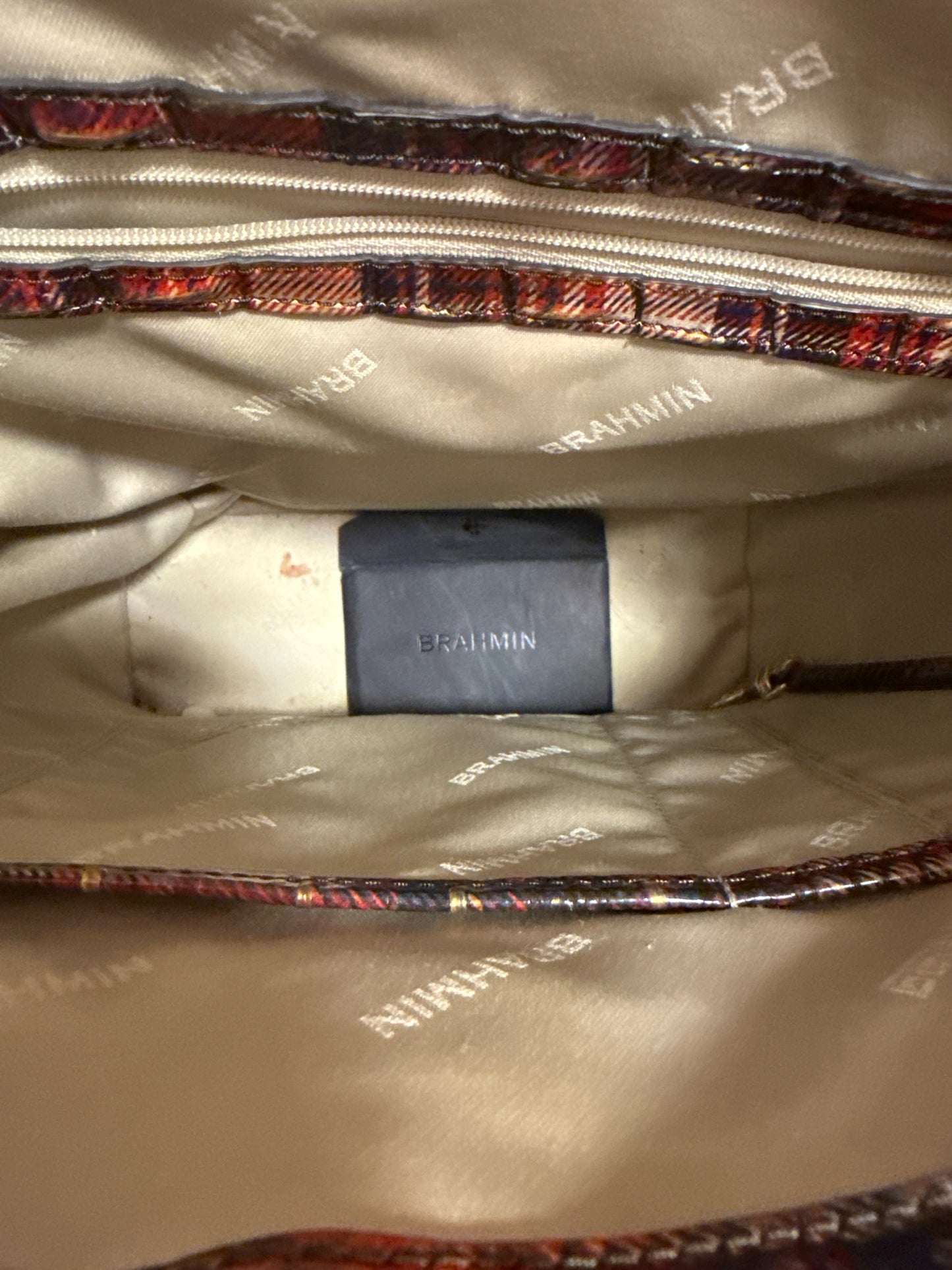 Brahmin Shira Bucket Flannel Melbourne Bag