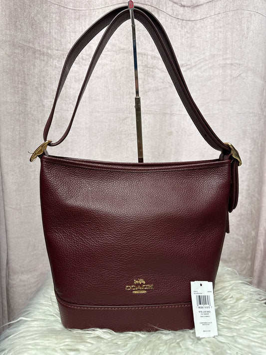 Coach Burgundy Jude Duffle Bag