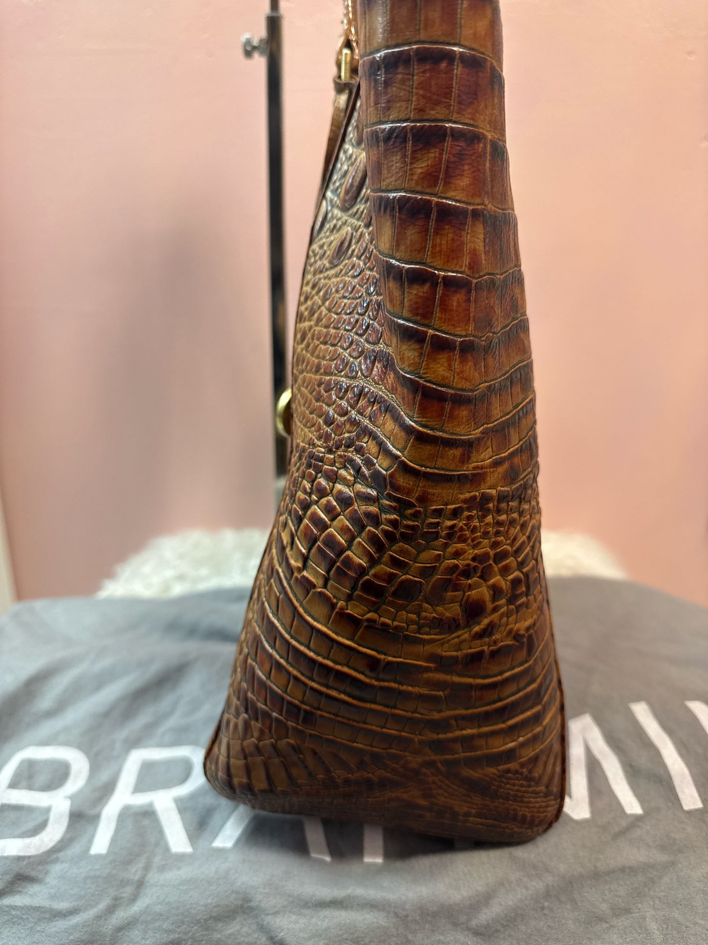 Brahmin Melbourne Pecan Finley Tote Bag