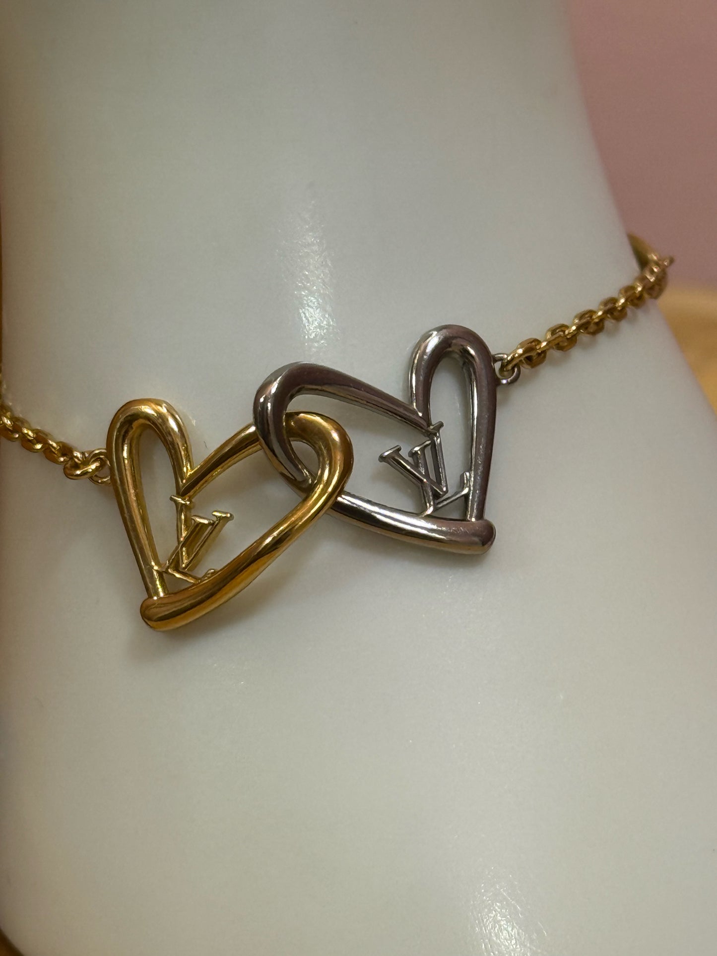 Louis Vuitton Falling in Love Gold and Silver Bracelet Pre-Loved