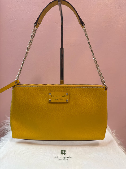 Kate Spade Byrd Yellow Chain Strap Shoulder Bag