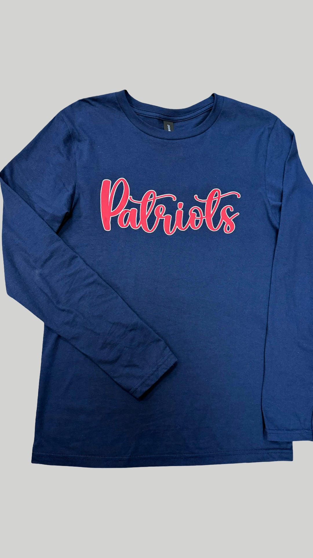 Patriots Faux Embroidery Chenille New England 3D Embossed Unisex