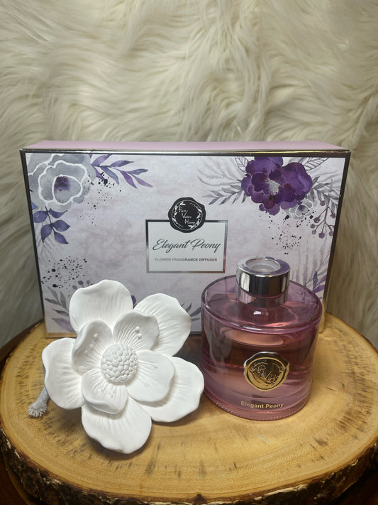 ELEGANT PEONY CERAMIC FLOWER DIFFUSER