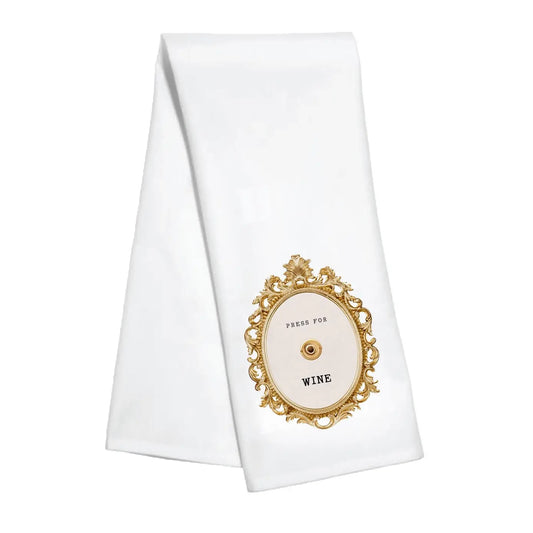 Press for Wine Kitchen Towel