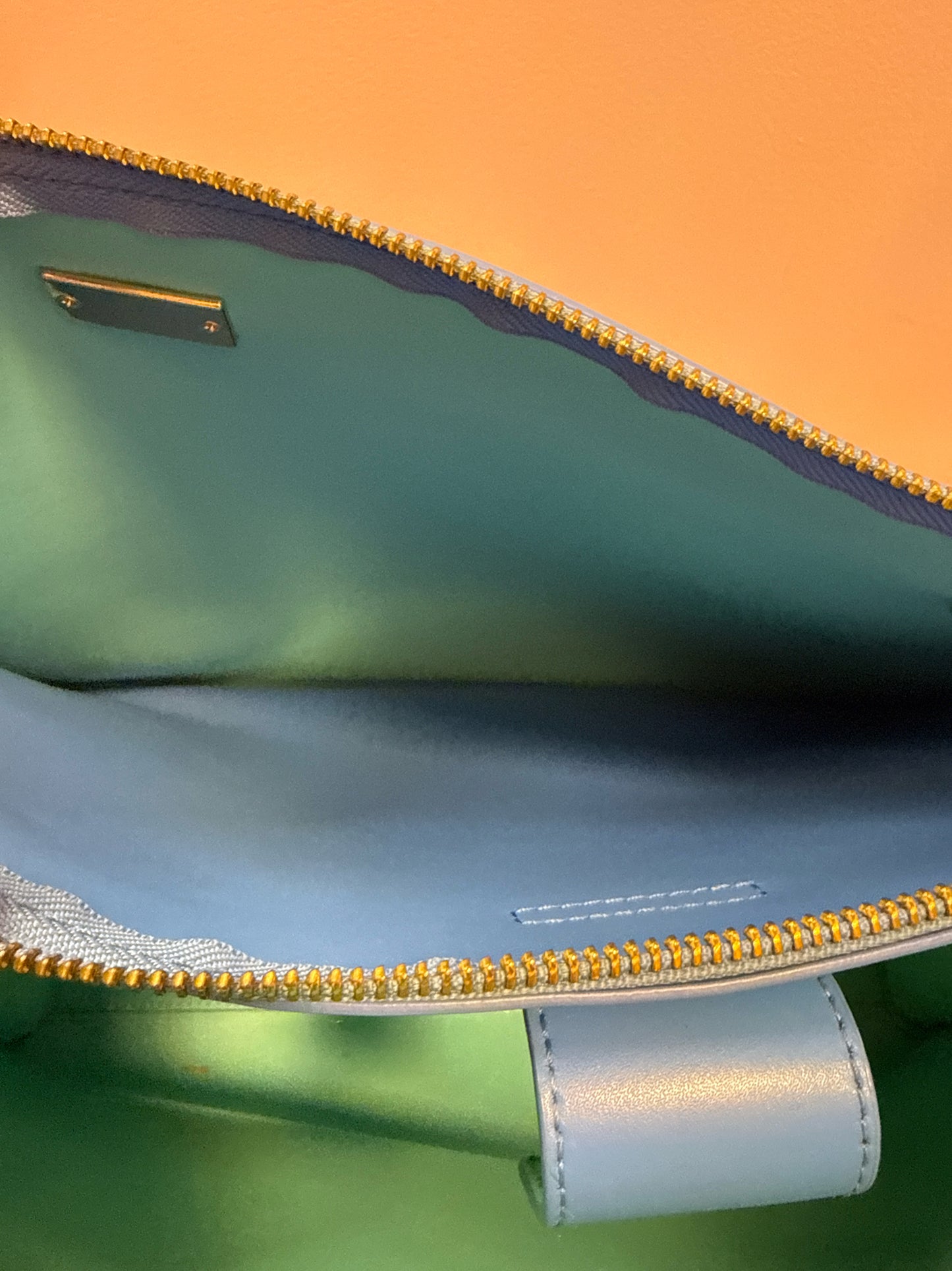 Kate Spade Reversible Blue and Green Interior Tote