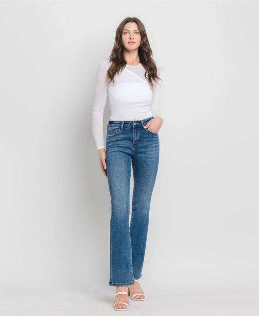 High rise boot cut jeans skylar shining